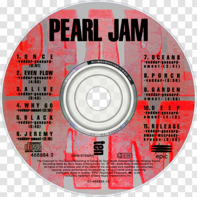 Compact Disc Live On Ten Legs Pearl Jam Rearviewmirror (Greatest Hits 1991–2003) - Flower Transparent PNG