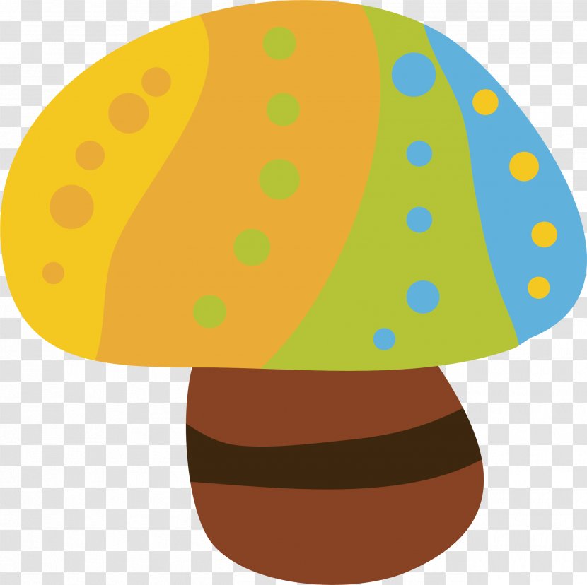 Euclidean Vector Clip Art - Hat - Colored Spots Mushrooms Transparent PNG
