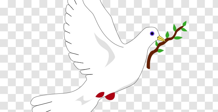 Columbidae Peace Symbols Doves As Olive Branch - Watercolor - Symbol Transparent PNG