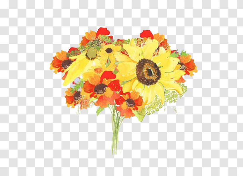 Flower Bouquet Watercolor Painting Cut Flowers Floral Design - Plant Transparent PNG