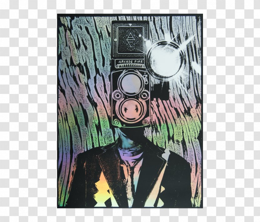 Reflektor Poster Arcade Fire Concert - Design Transparent PNG