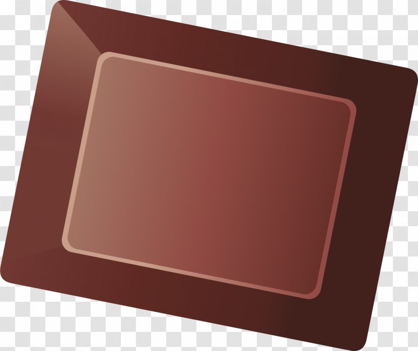 Rectangle - Hand Painted Chocolate Brown Transparent PNG