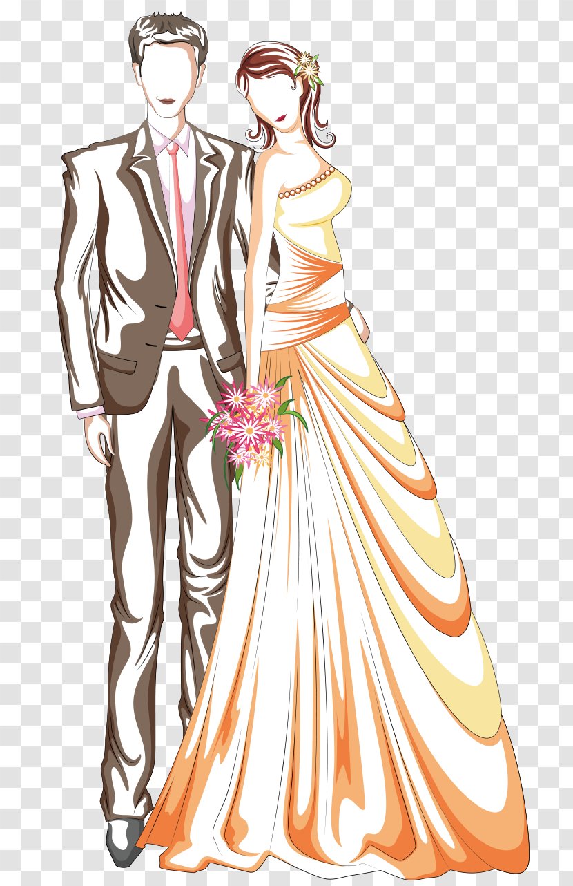 Wedding Invitation Bridegroom Marriage - Formal Wear - Couples Transparent PNG