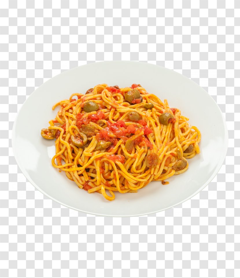 Spaghetti Alla Puttanesca Aglio E Olio Carbonara Naporitan Pizza - Pici Transparent PNG