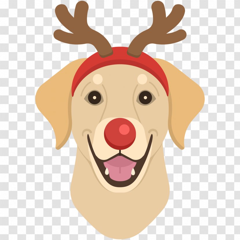 Reindeer Vector Graphics Santa Claus Puppy Christmas Day - Carnivoran - Canis Familiaris Transparent PNG