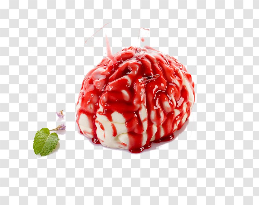 Strawberry Cream Cake Chocolate Pie - Candy - Brain Transparent PNG
