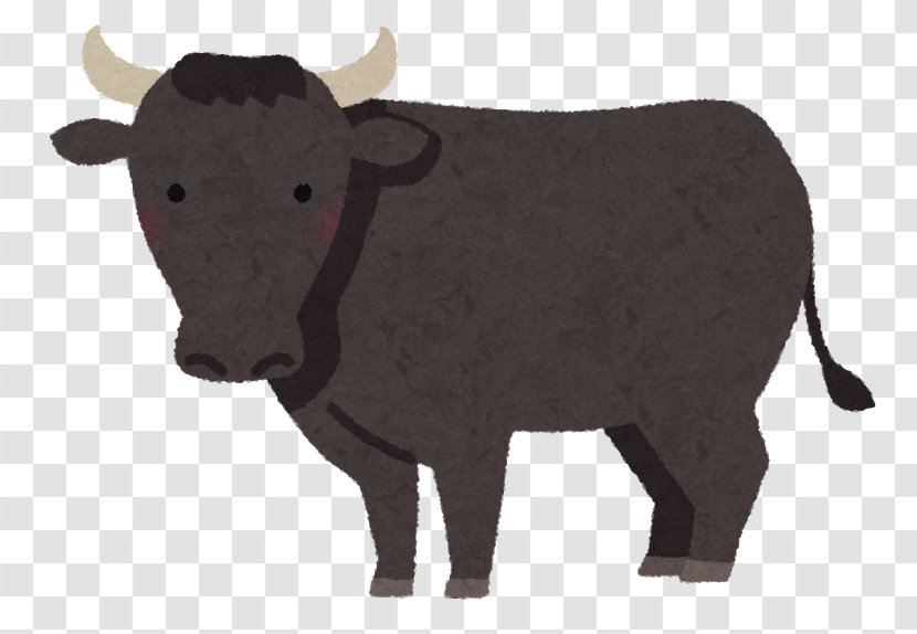 Japanese Black Beef Cattle Brown Meat - Frame Transparent PNG