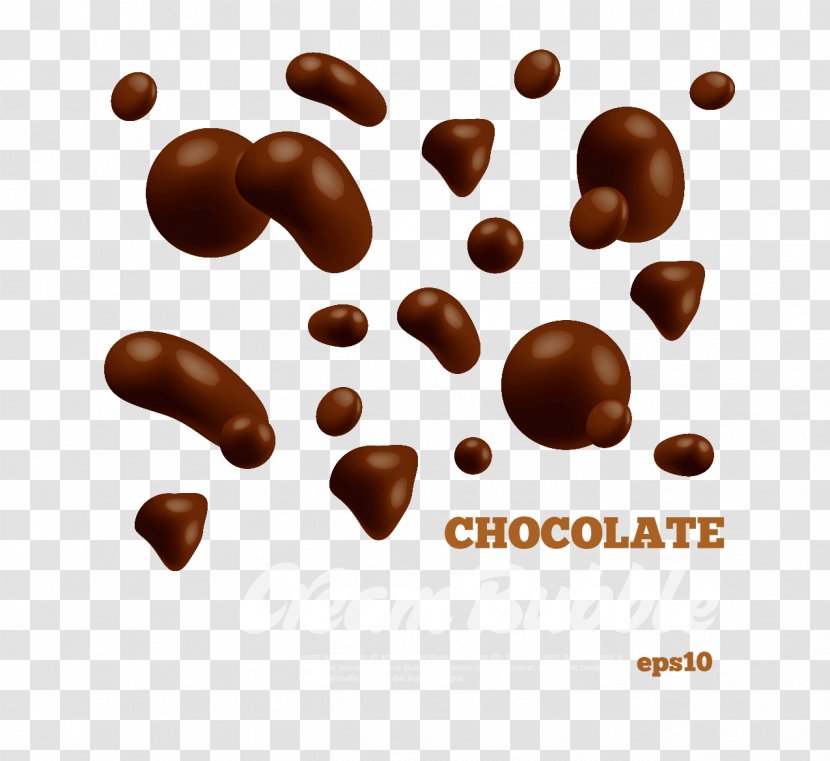 Coffee Praline Chocolate-coated Peanut Bonbon - Chocolate Beans Transparent PNG