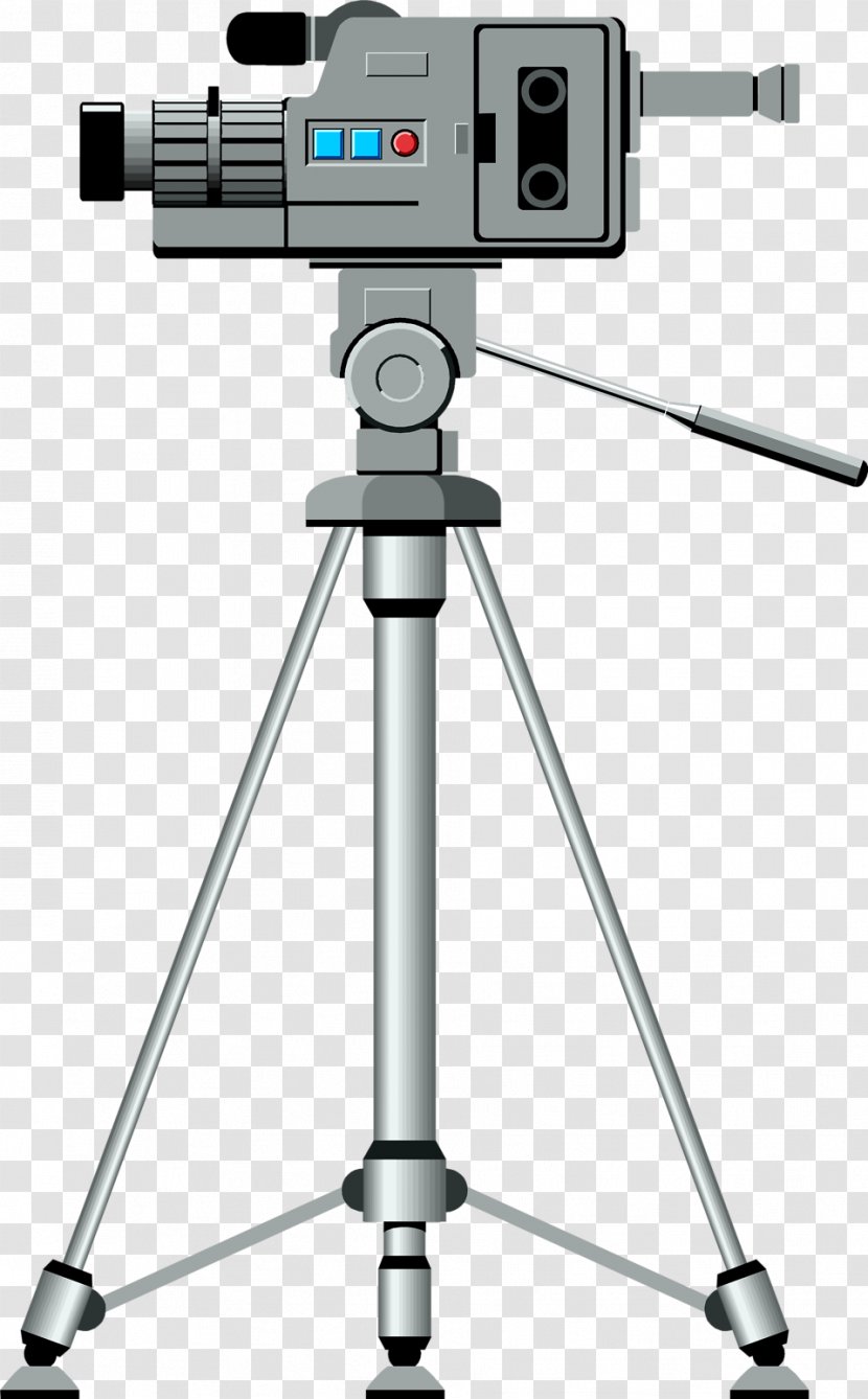 Digital Video Tripod Clip Art - Camera Accessory Transparent PNG