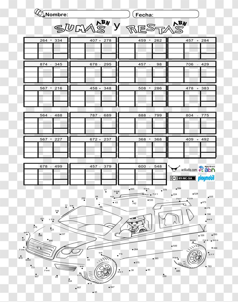 Subtraction Addition Number Mathematics Mental Calculation - Cartoon Transparent PNG