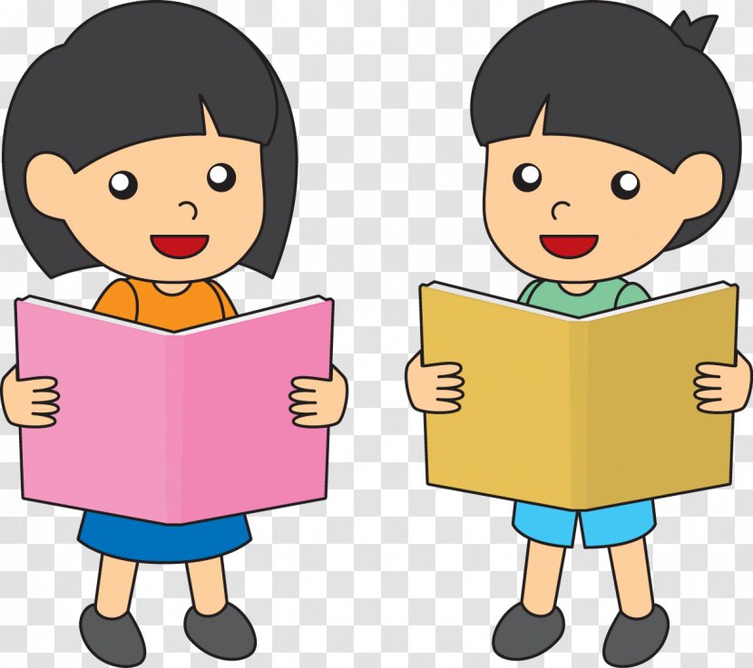 Child Cartoon - Reading Transparent PNG