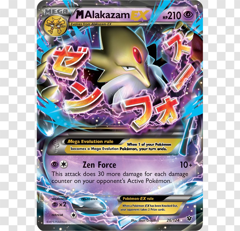 Pokémon X And Y TCG Online Trading Card Game Alakazam Collectible - Pok%c3%a9mon Transparent PNG