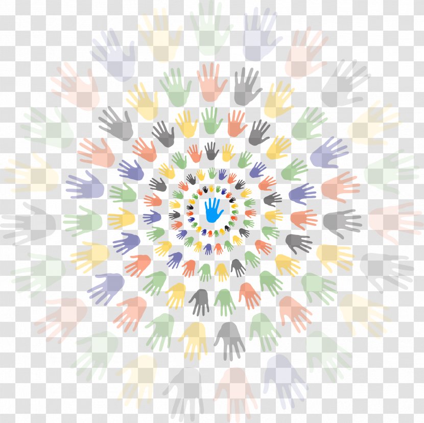 Download Illustration - Petal - Dream Colorful Handprint Transparent PNG