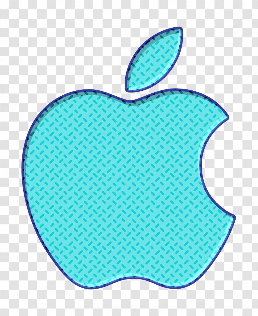Logo Icon Apple - Turquoise - Fruit Transparent PNG