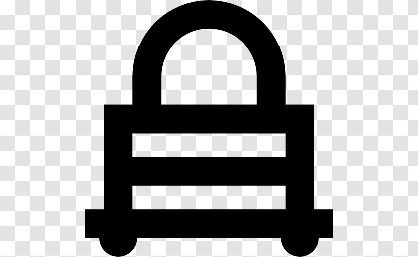 Padlock Line Font - Area Transparent PNG