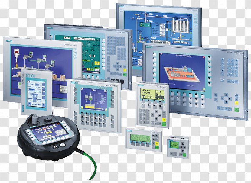 Simatic Programmable Logic Controllers Siemens Touchscreen Automation - Technology - Hmi Panel Transparent PNG