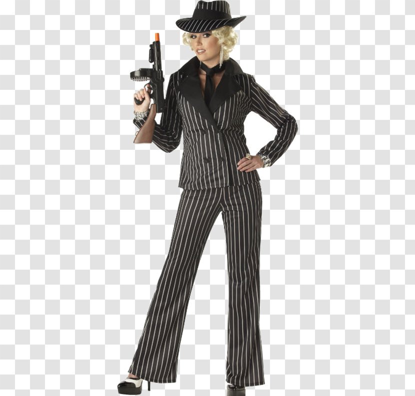 Costume Party Gangster Gun Moll Clothing - Jacket - Woman Transparent PNG