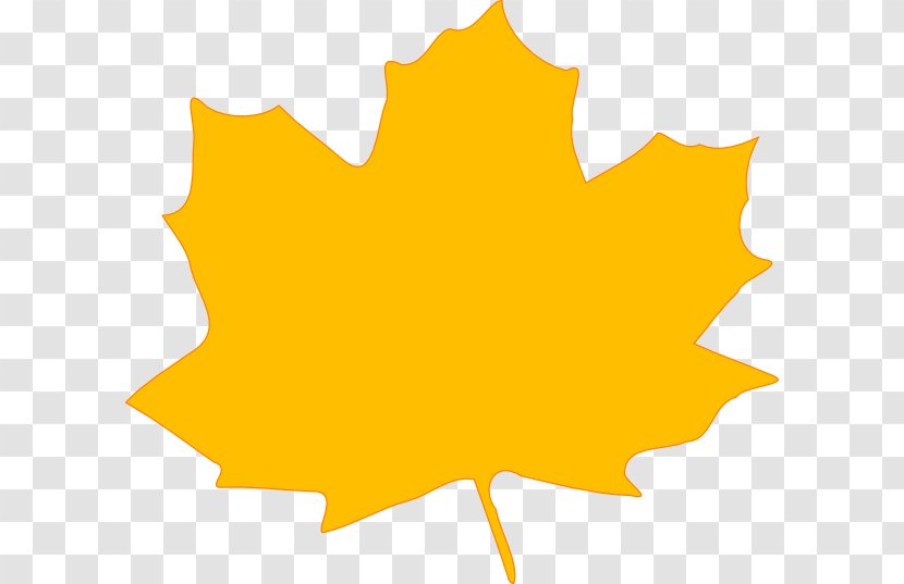 Autumn Leaf Color Orange Clip Art - Yellow - Big Leaves Cliparts Transparent PNG