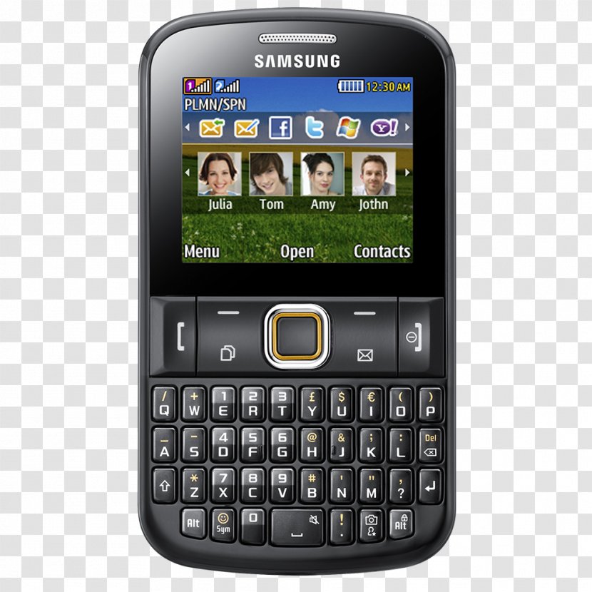 Samsung Galaxy Ace Plus Chat 335 Dual SIM Telephone - Multimedia Transparent PNG