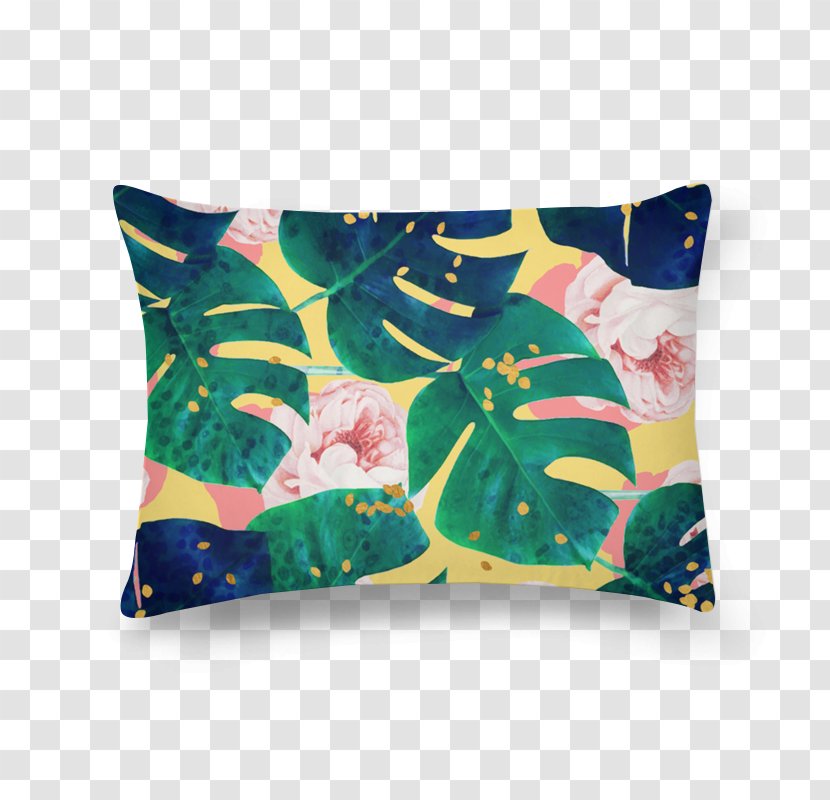 Throw Pillows Cushion Art Cotton - Notebook - Monstera Transparent PNG