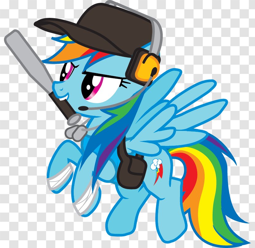 Rainbow Dash Team Fortress 2 Pony Pinkie Pie Image - My Little - Spiked Baseball Bat Transparent PNG