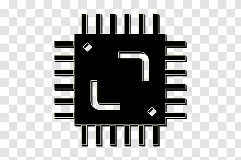 Chip Icon Computer Cpu - Technology - Electronic Device Transparent PNG