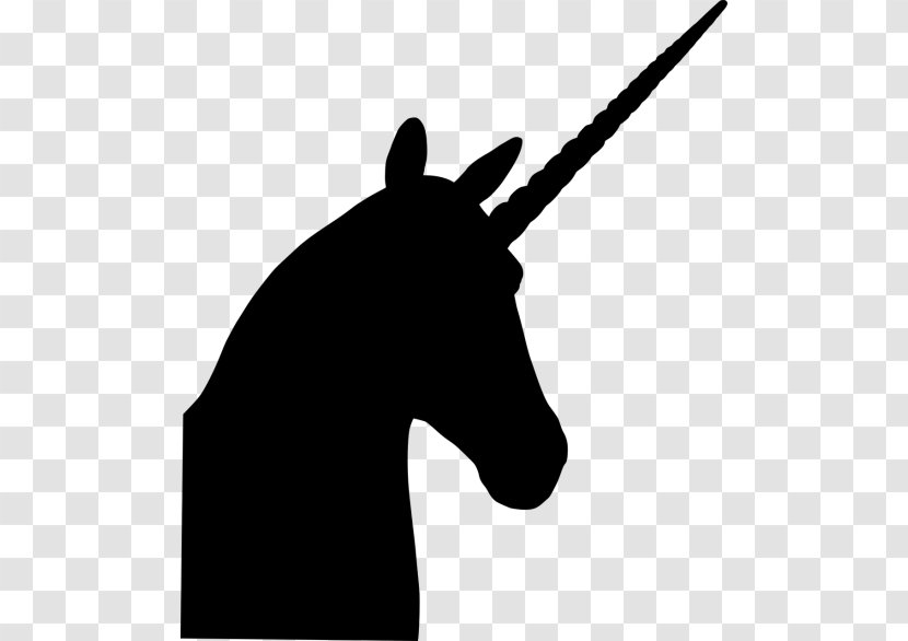Unicorn Silhouette Drawing Clip Art - Horse Tack Transparent PNG