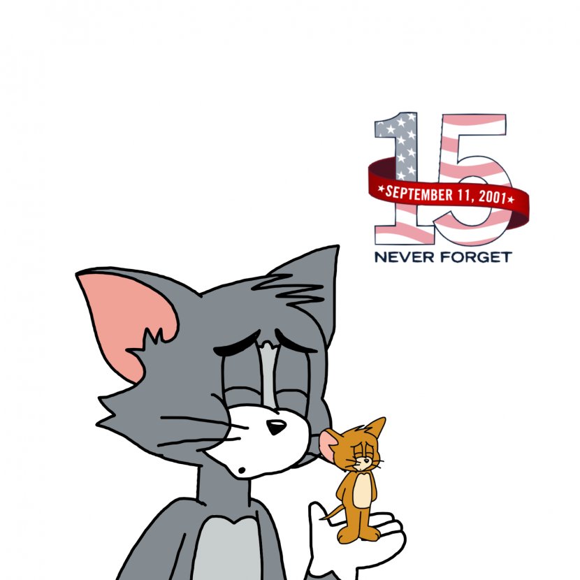 Cat September 11 Attacks Peace For Paris Tom And Jerry Turner Entertainment - Art Transparent PNG