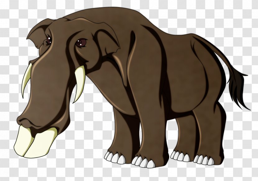 Indian Elephant African DeviantArt Horse - Elephants And Mammoths - Fossil Shark Transparent PNG