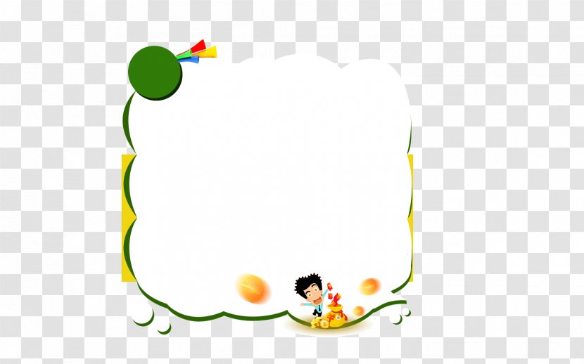 Cartoon Clip Art - Childlike Pattern Decorative Frame Transparent PNG