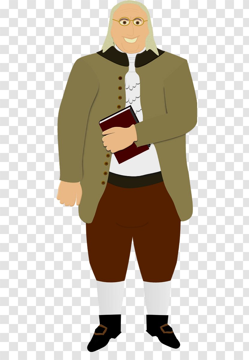 Founding Fathers Of The United States Inventor Drawing - Cartoon - Benjamin Franklin Transparent PNG