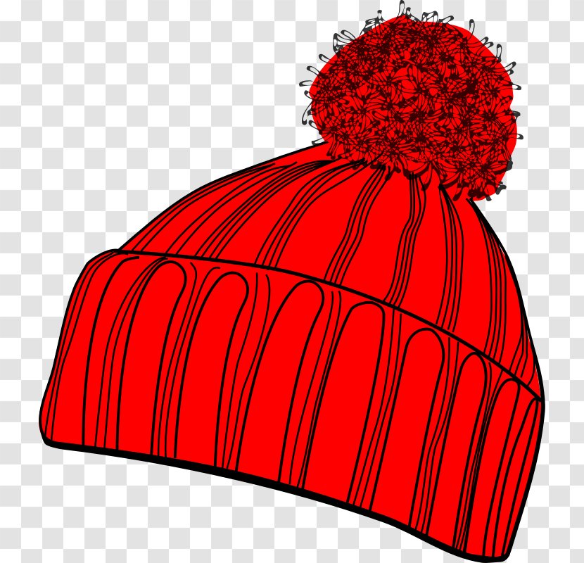 Knit Cap Beanie Hat Clip Art - Red Transparent PNG