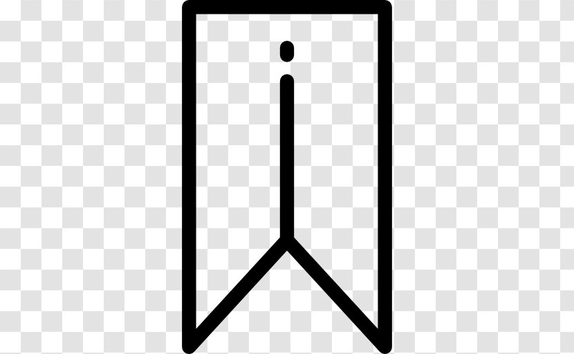 Symbol Bookmark - Black And White - Button Transparent PNG