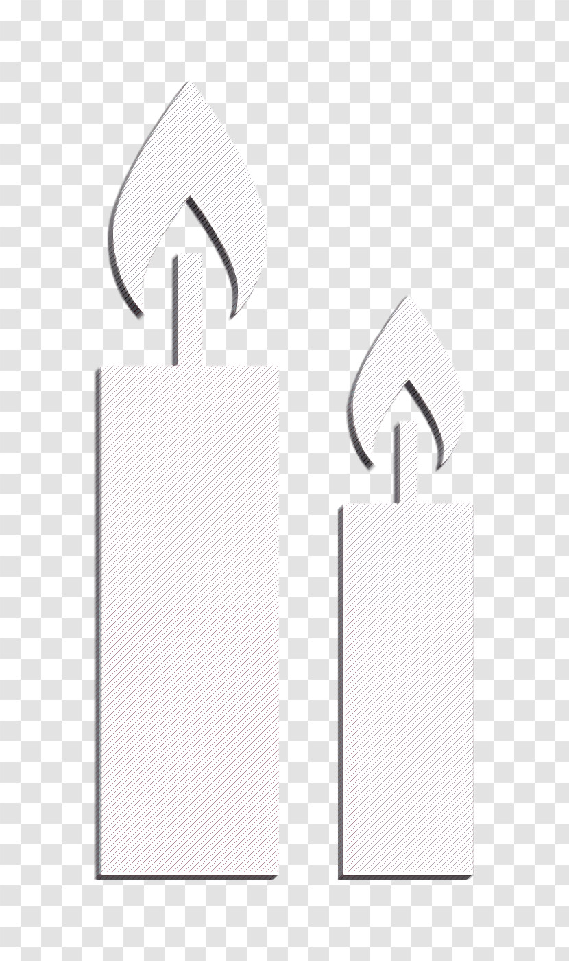 Tools And Utensils Icon Restaurant Icon Two Burning Candles Icon Transparent PNG