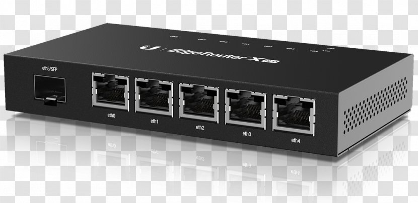 Small Form-factor Pluggable Transceiver Router Gigabit Ethernet Ubiquiti Networks Power Over - Computer Network - Wire Edge Transparent PNG