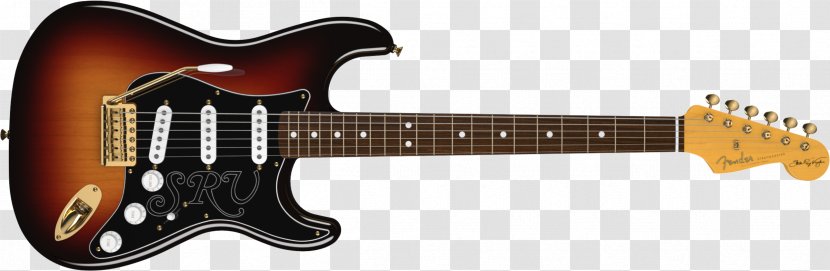Stevie Ray Vaughan Stratocaster Fender Vaughan's Musical Instruments Eric Clapton Corporation - Music Producer - Guitar Transparent PNG