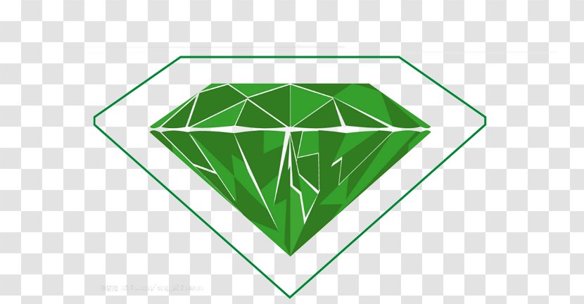 Diamond Logo Icon - Emerald Transparent PNG