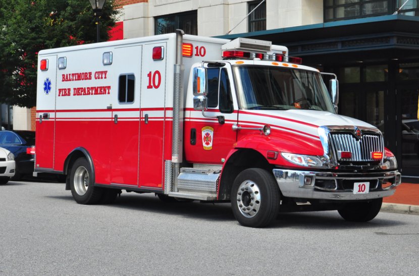 Baltimore City Fire Department Engine Emergency Medical Services - Commercial Vehicle - Firefighter Transparent PNG