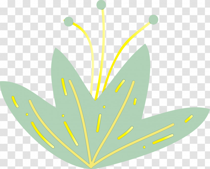 Leaf M-tree Green Line Flower Transparent PNG