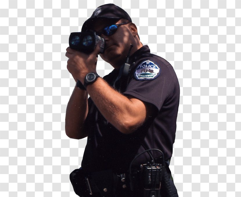Police Officer Radar Gun Detector Speed Limit Enforcement - Official Transparent PNG