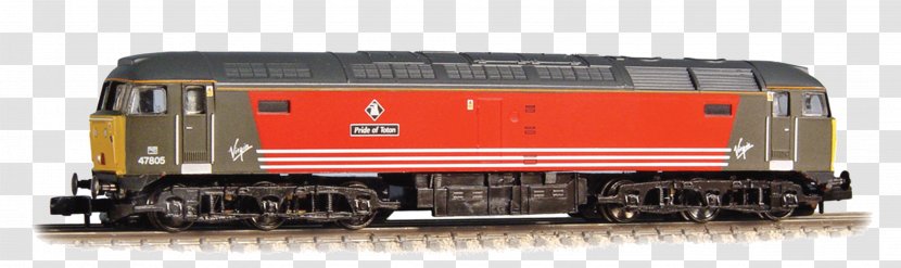 Train Rail Transport Diesel Locomotive British Class 47 - Vehicle - Rolling Pin Transparent PNG
