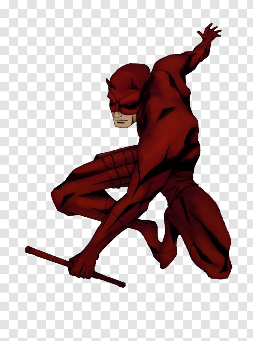 Daredevil: The Man Without Fear - Red - Daredevil Clipart Transparent PNG