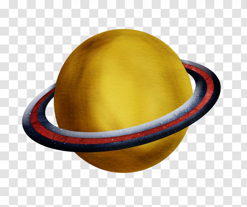 Planet - Hat - Orange Transparent PNG