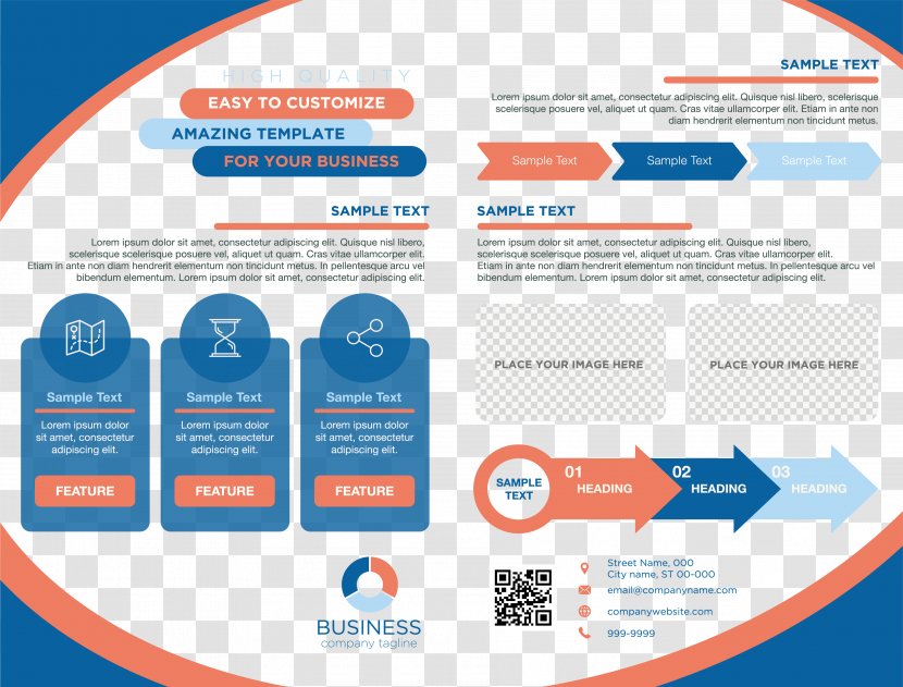 Blue Border Business Manual - Text Transparent PNG