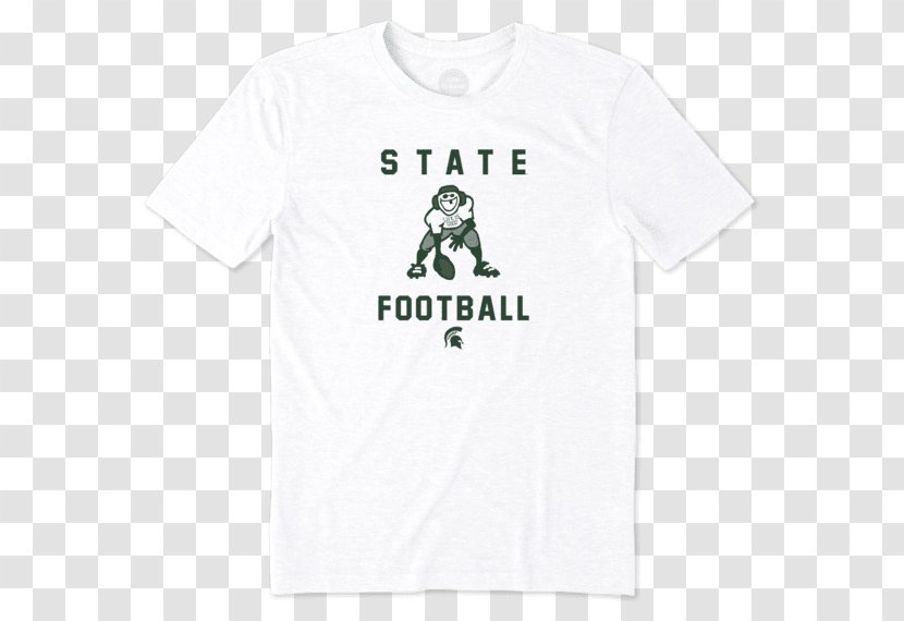 T-shirt Michigan State University Spartans Men's Basketball Football Life Is Good Company Transparent PNG