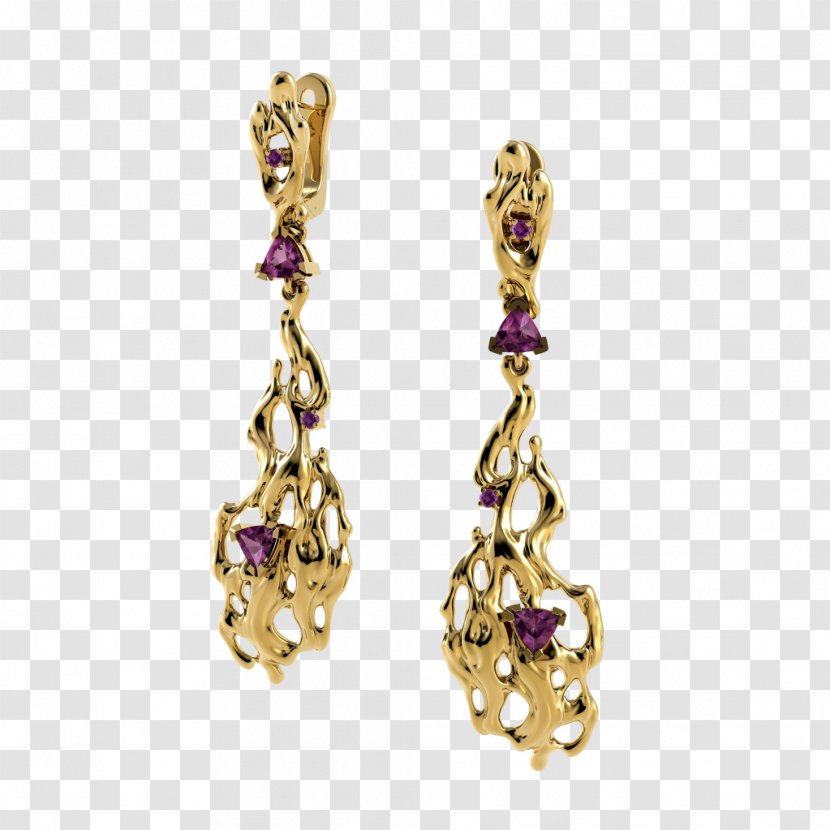 Earring Jewellery Gemstone Gold Silver - Clothing Accessories - Jewelry Transparent PNG