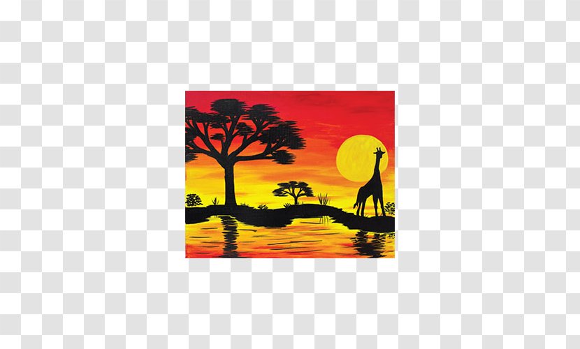 Painting Giraffe Art Acrylic Paint Fun With Pottery - Hour Transparent PNG
