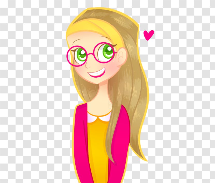 Eye Human Hair Color Forehead Glasses - Heart - Lemon Honey Transparent PNG