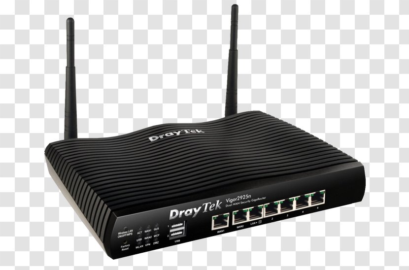 Draytek Vigor 2925AC Router Wide Area Network - 2926 Transparent PNG