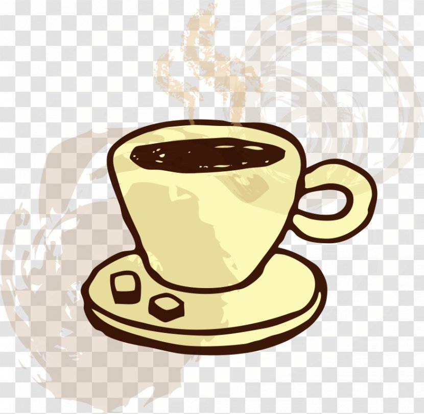 Coffee Cup Tea - Drinkware - Vector Hand-painted Transparent PNG